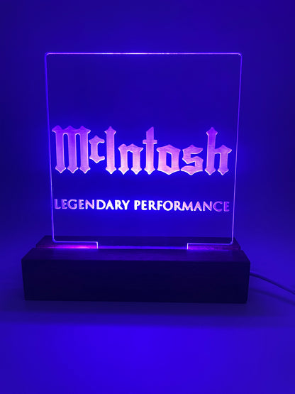 LED Acrylic Sign Music Lovers Sign for Music Room McIntosh