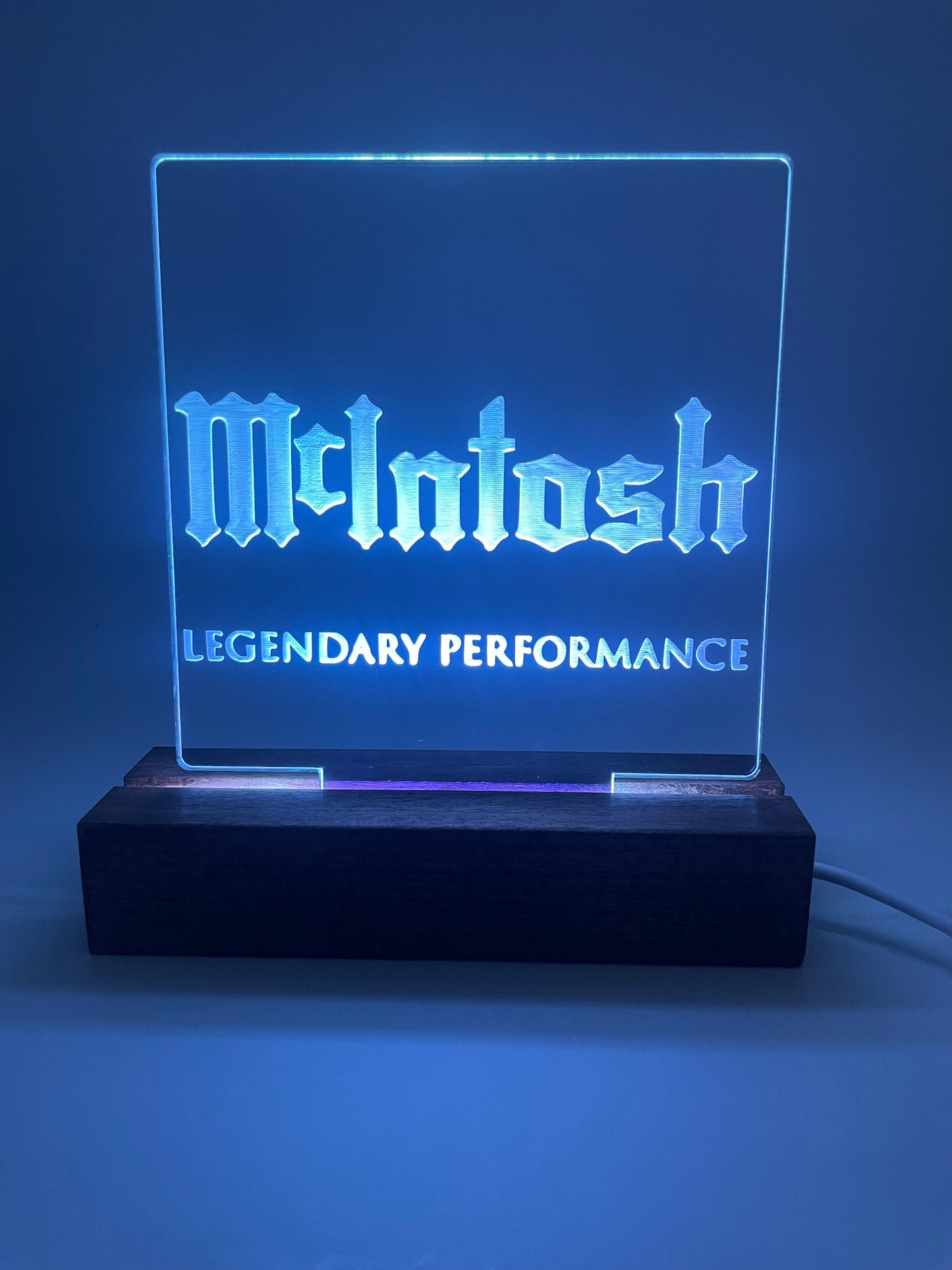 LED Acrylic Sign Music Lovers Sign for Music Room McIntosh
