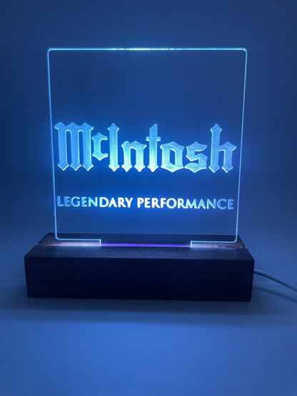 LED Acrylic Sign Music Lovers Sign for Music Room McIntosh