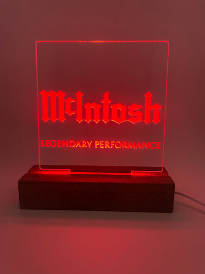 LED Acrylic Sign Music Lovers Sign for Music Room McIntosh