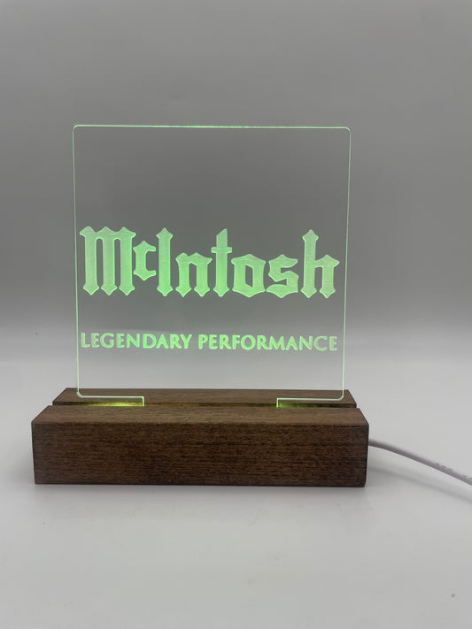 LED Acrylic Sign Music Lovers Sign for Music Room McIntosh