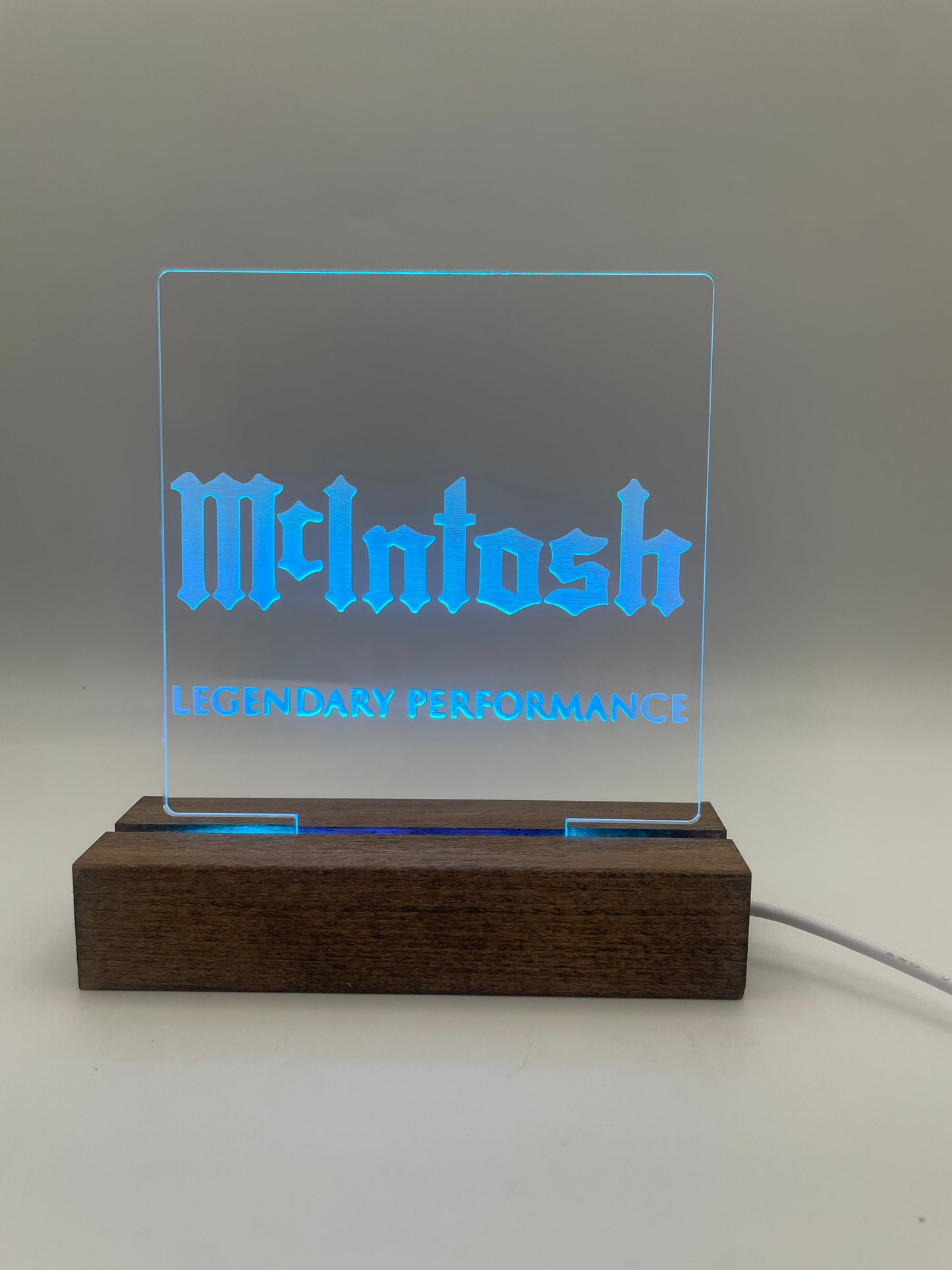 LED Acrylic Sign Music Lovers Sign for Music Room McIntosh