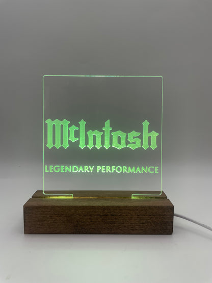 LED Acrylic Sign Music Lovers Sign for Music Room McIntosh