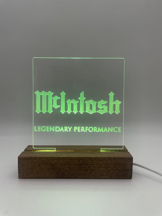 LED Acrylic Sign Music Lovers Sign for Music Room McIntosh