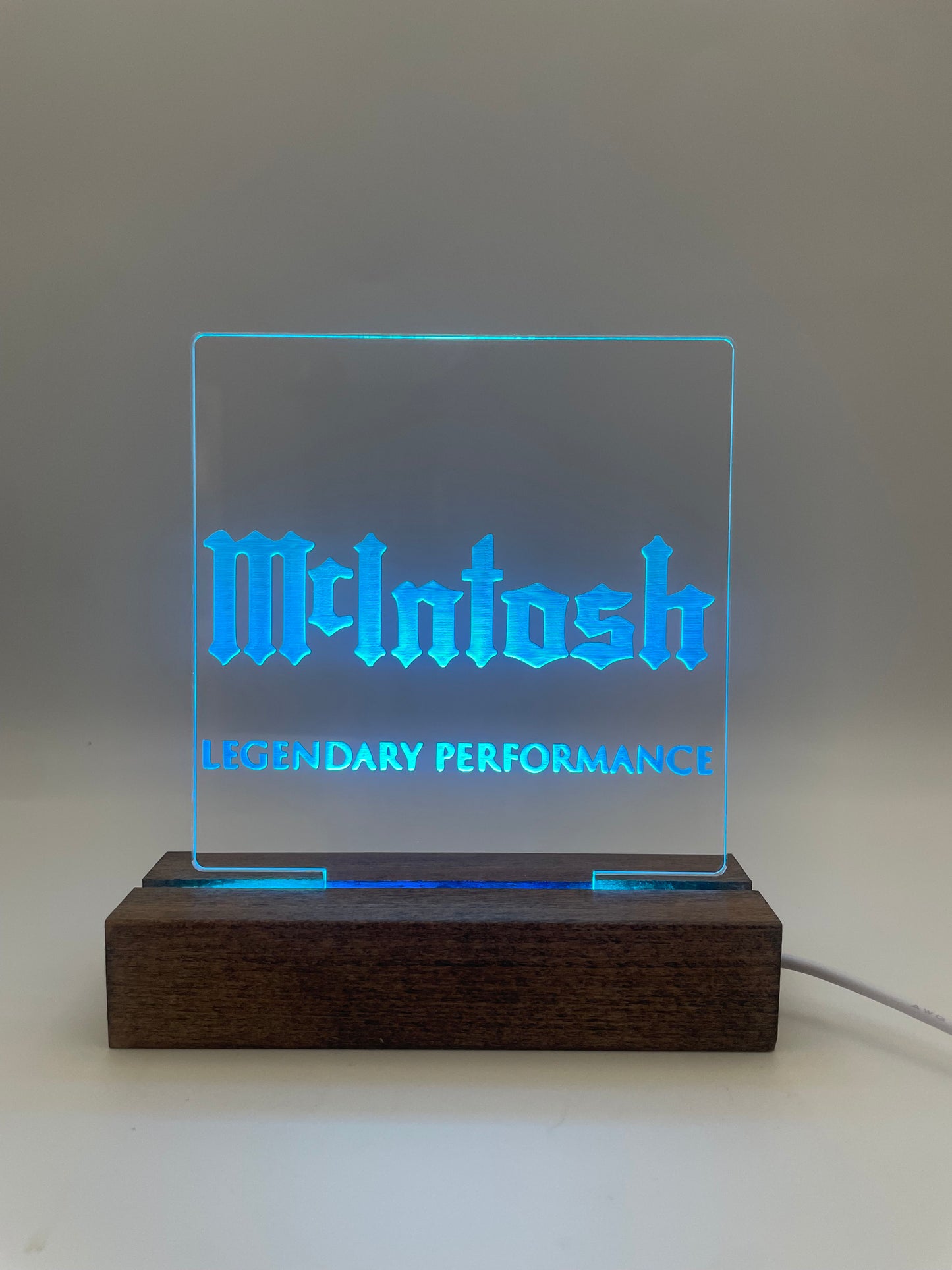 LED Acrylic Sign Music Lovers Sign for Music Room McIntosh