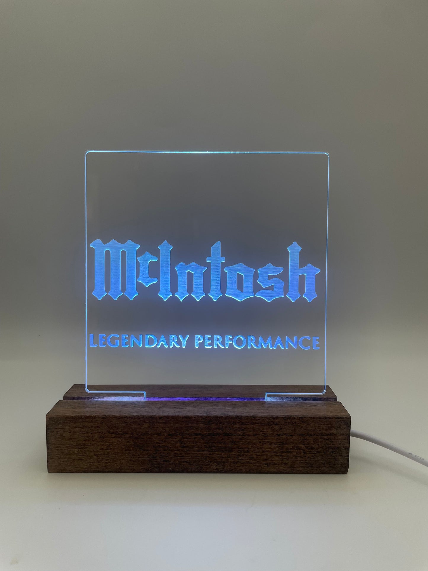 LED Acrylic Sign Music Lovers Sign for Music Room McIntosh