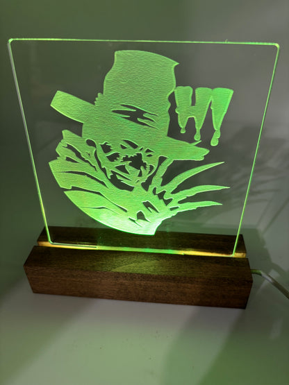 LED Acrylic Horror Movie Decoration Sign Freddie