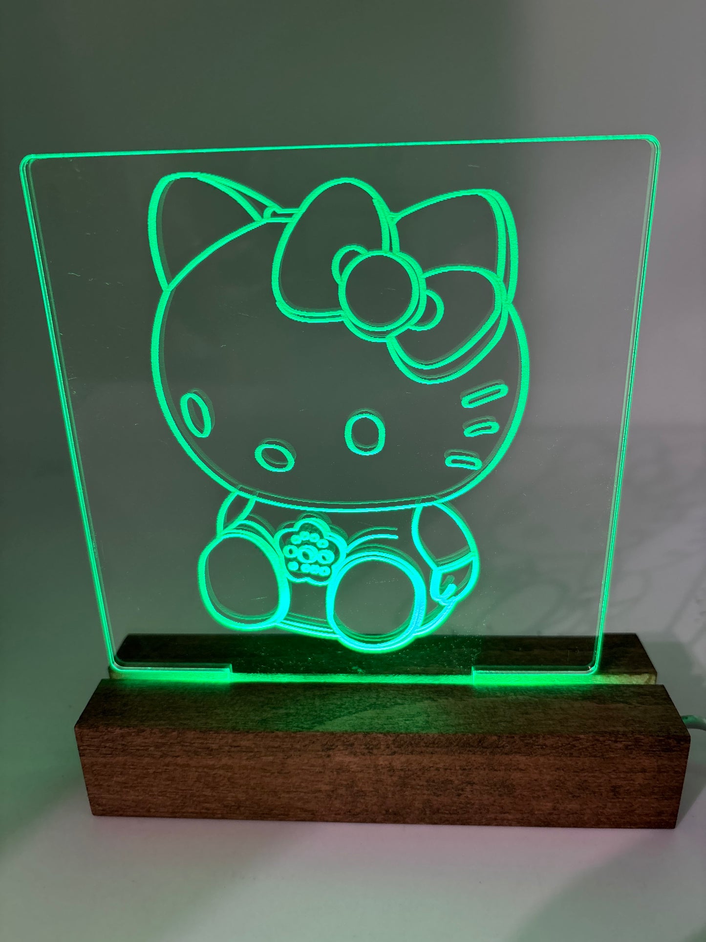 LED Character Acrylic Sign Room Decoration Hello Kitty