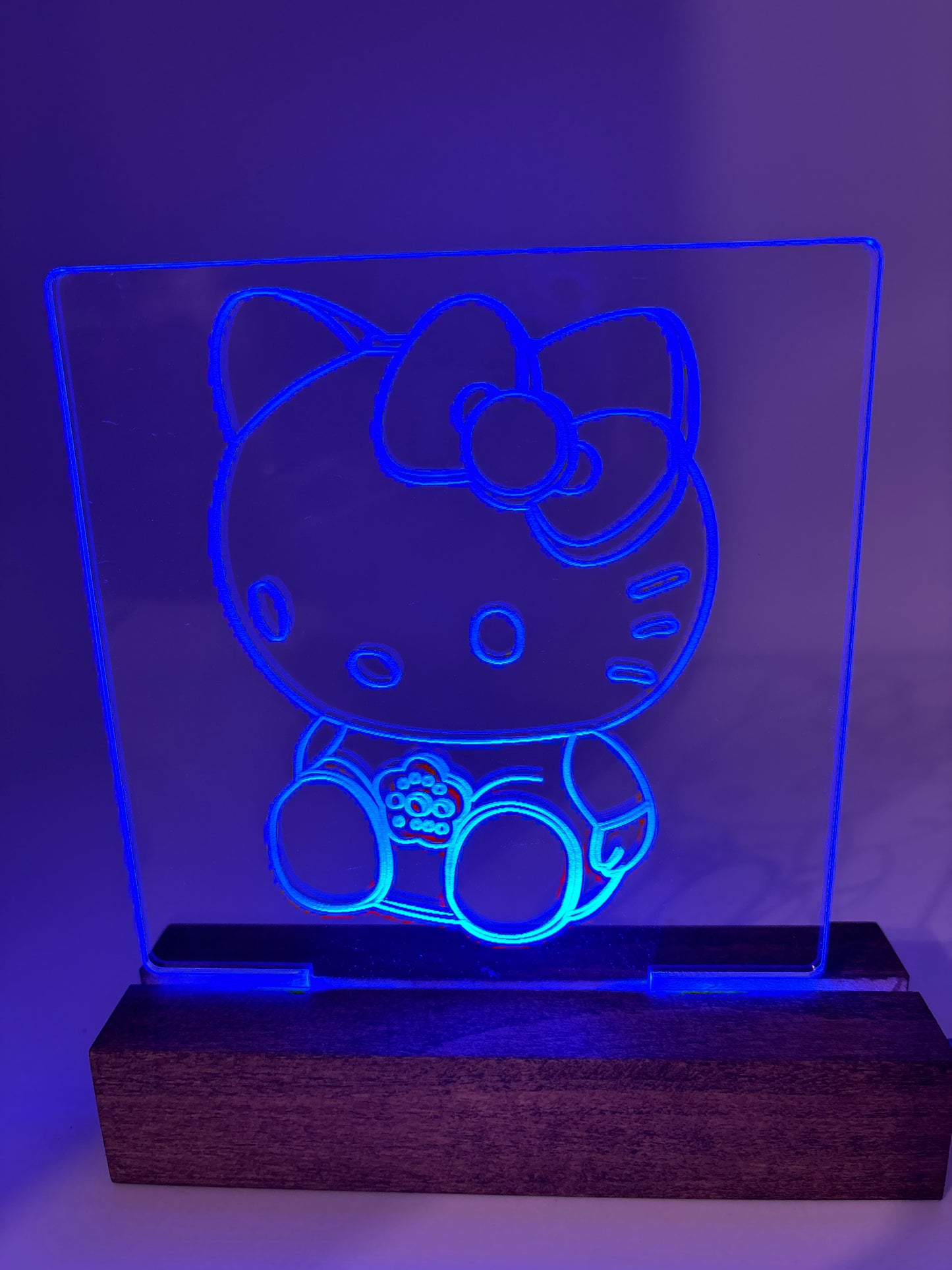 LED Character Acrylic Sign Room Decoration Hello Kitty