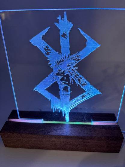 LED Acrylic Sign Anime Guts Room Decoration