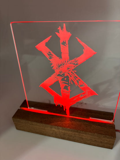 LED Acrylic Sign Anime Guts Room Decoration