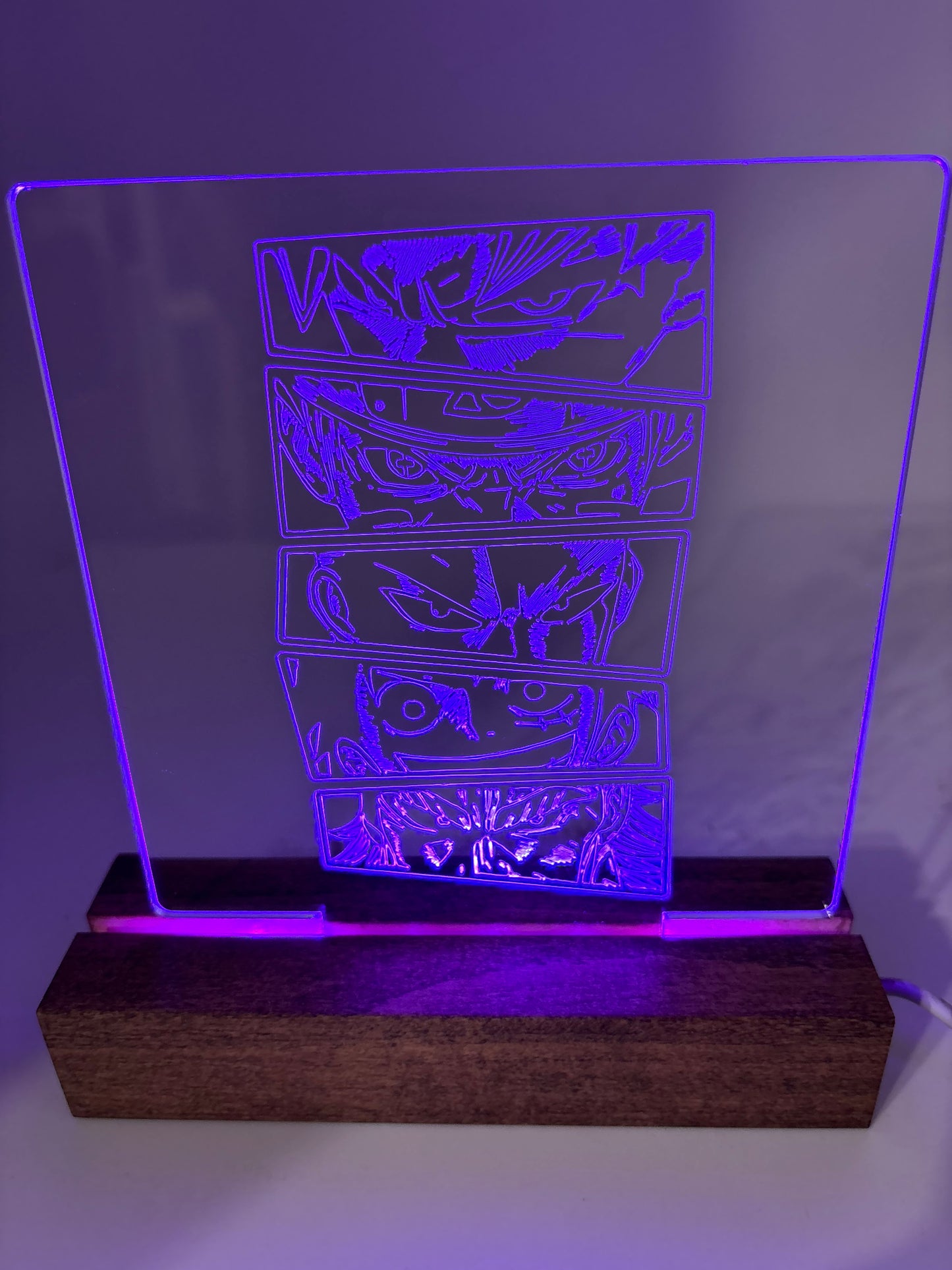 LED Acrylic Sign Room Decoration Anime Lovers