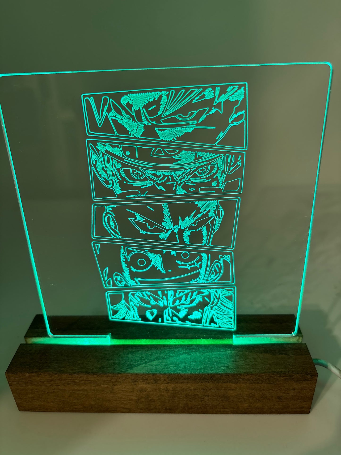 LED Acrylic Sign Room Decoration Anime Lovers