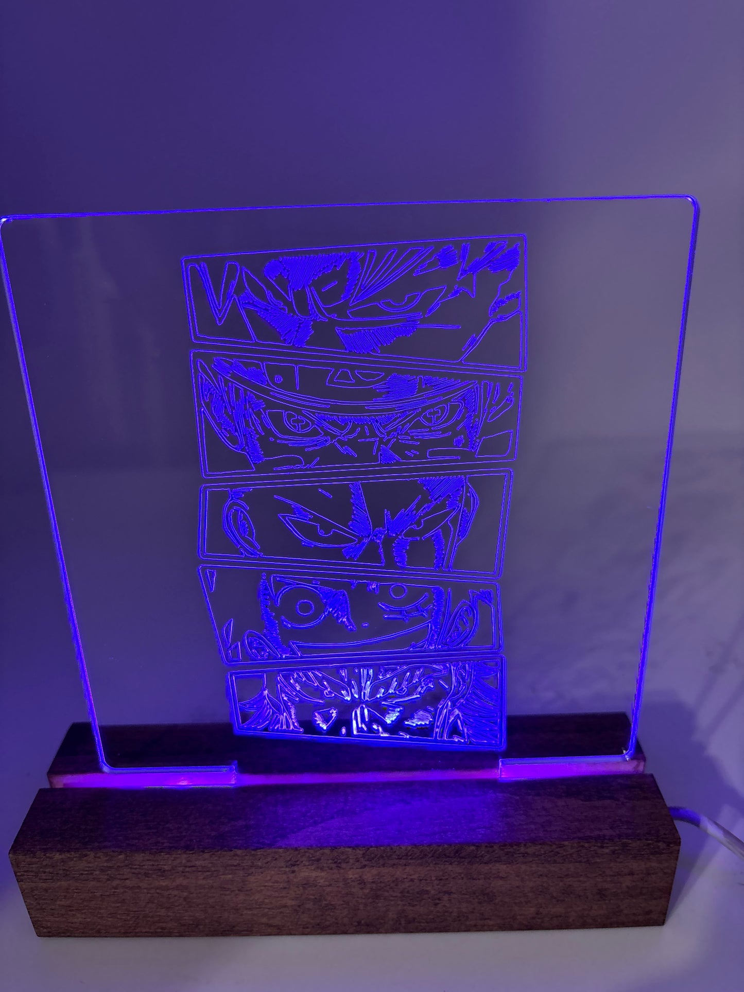 LED Acrylic Sign Room Decoration Anime Lovers