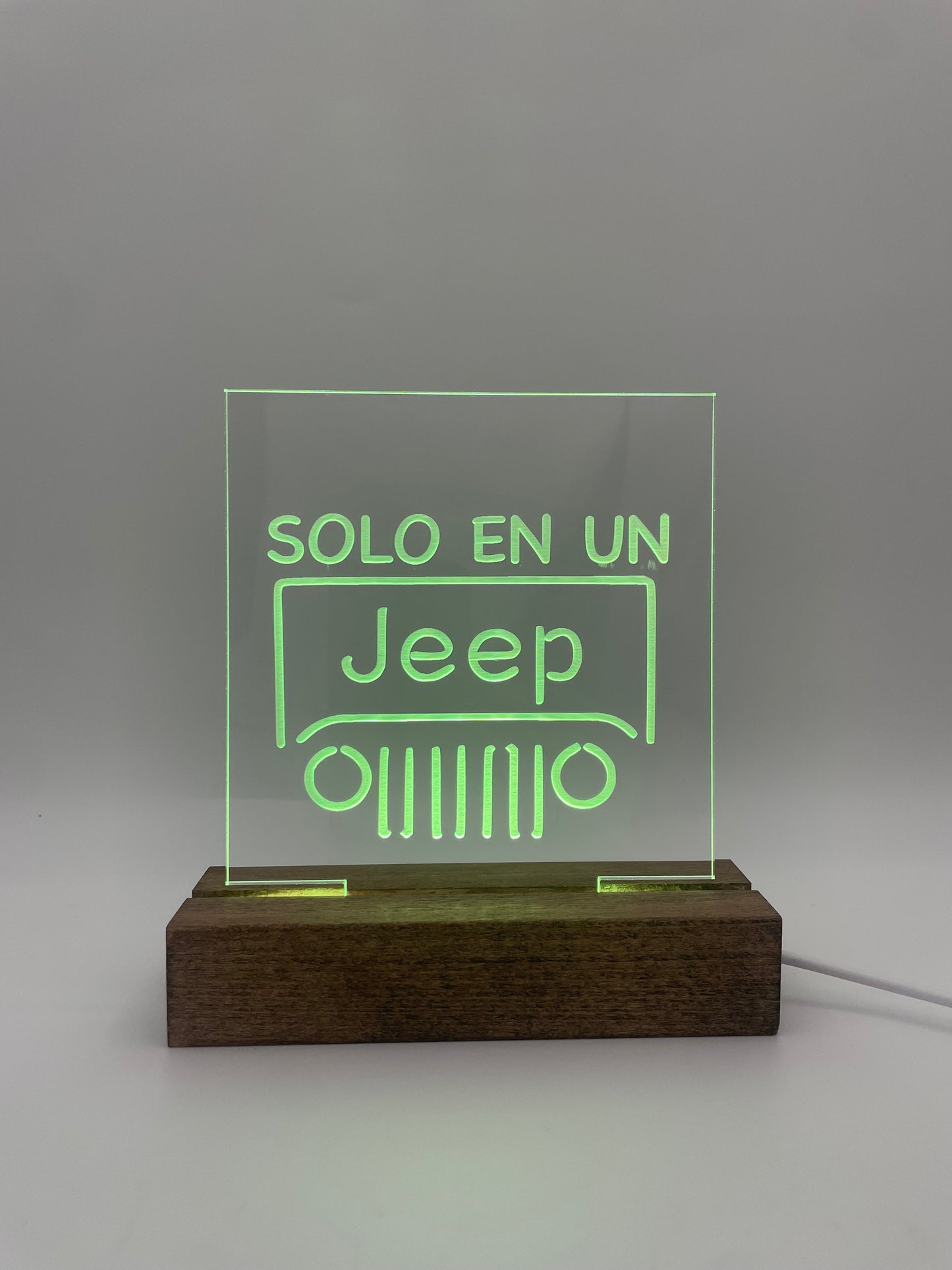 LED Acrylic Jeep Lovers Sign