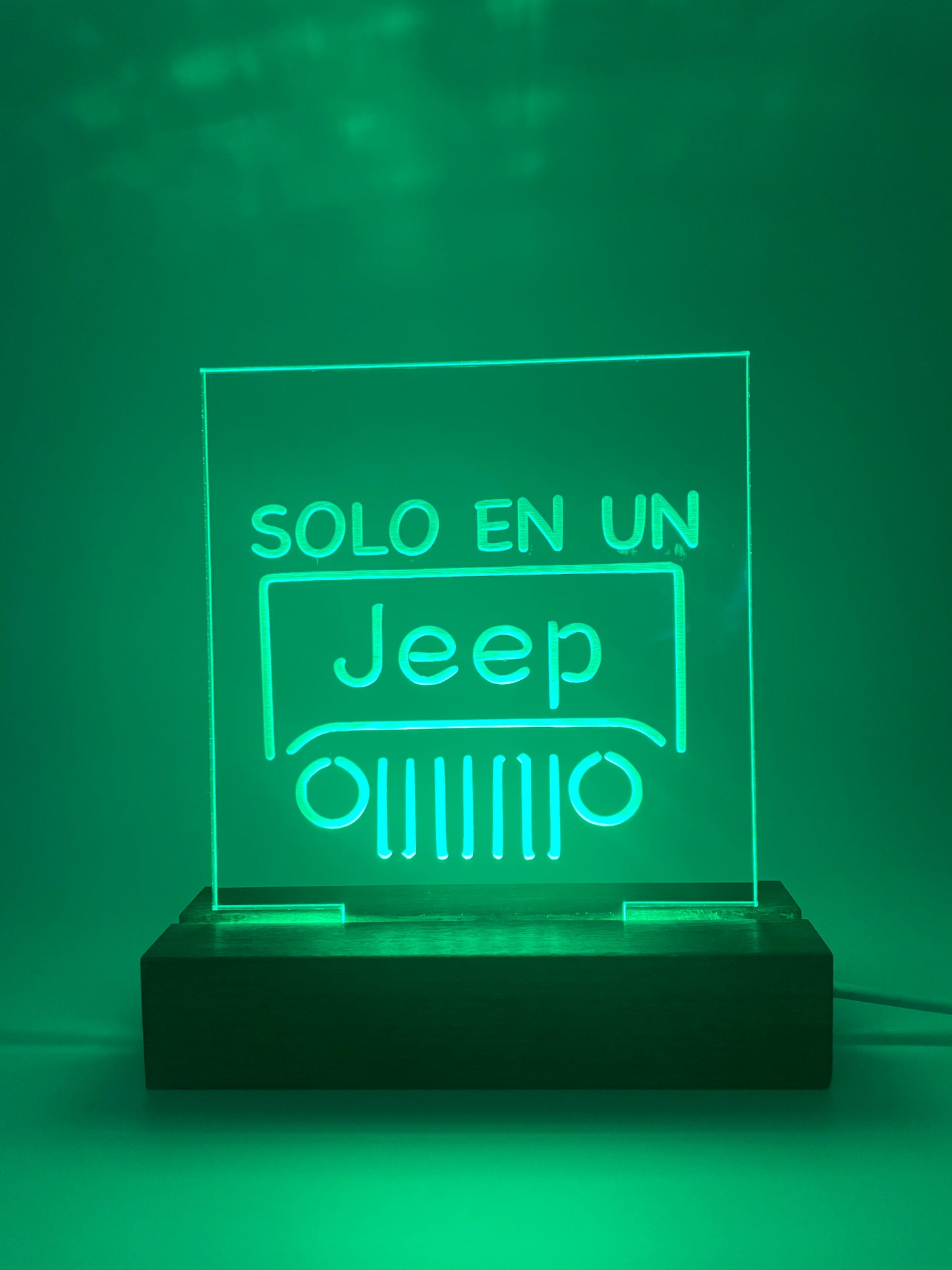 LED Acrylic Jeep Lovers Sign