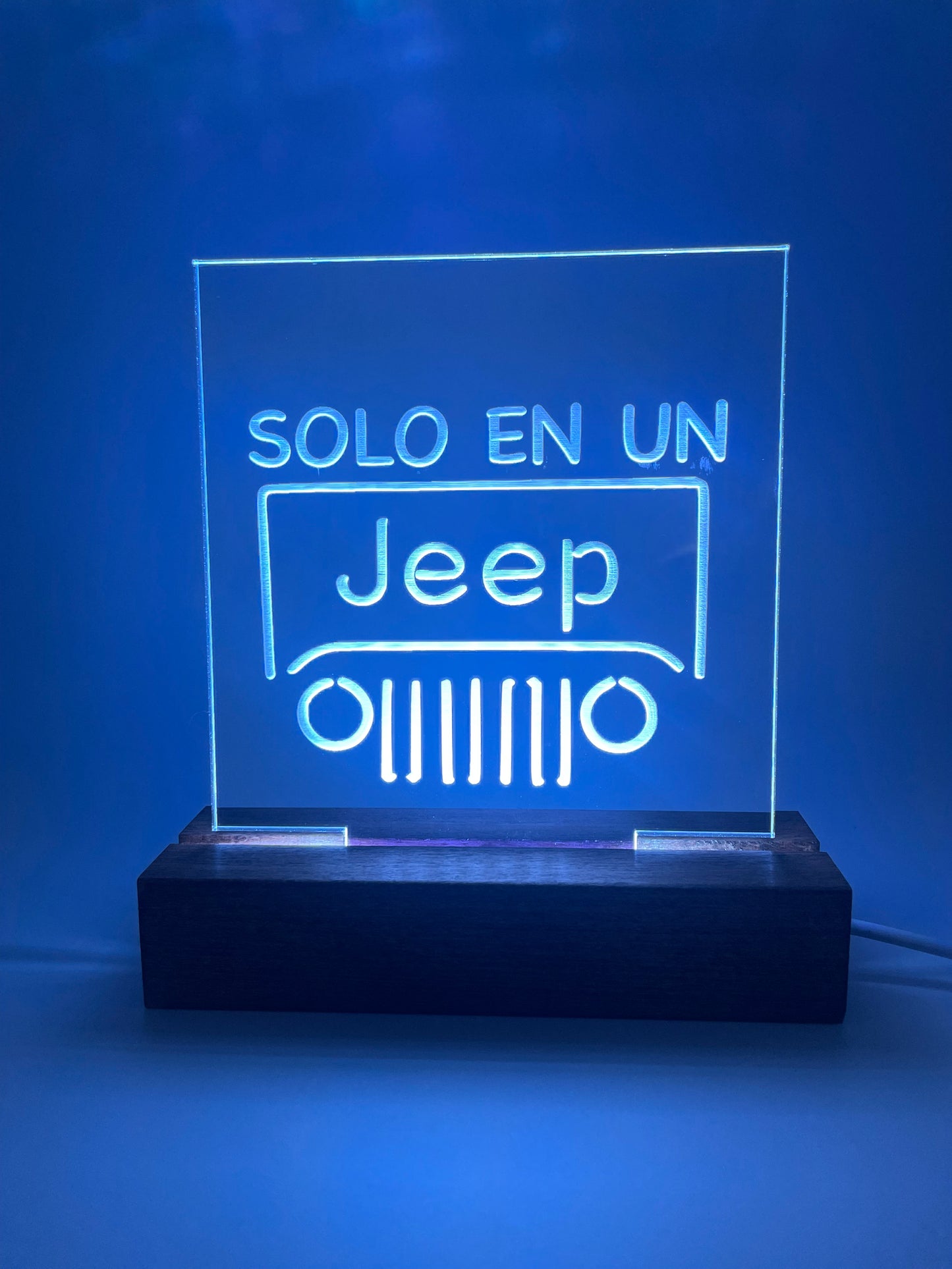 LED Acrylic Jeep Lovers Sign