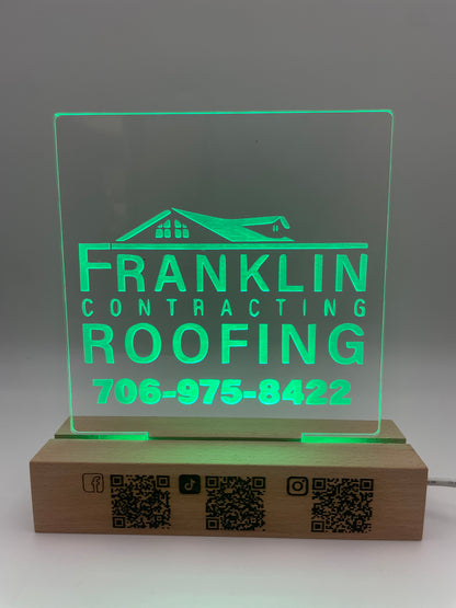 LED Custom Business Logo Acrylic Sign