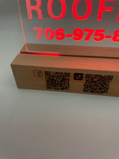 LED Custom Business Logo Acrylic Sign