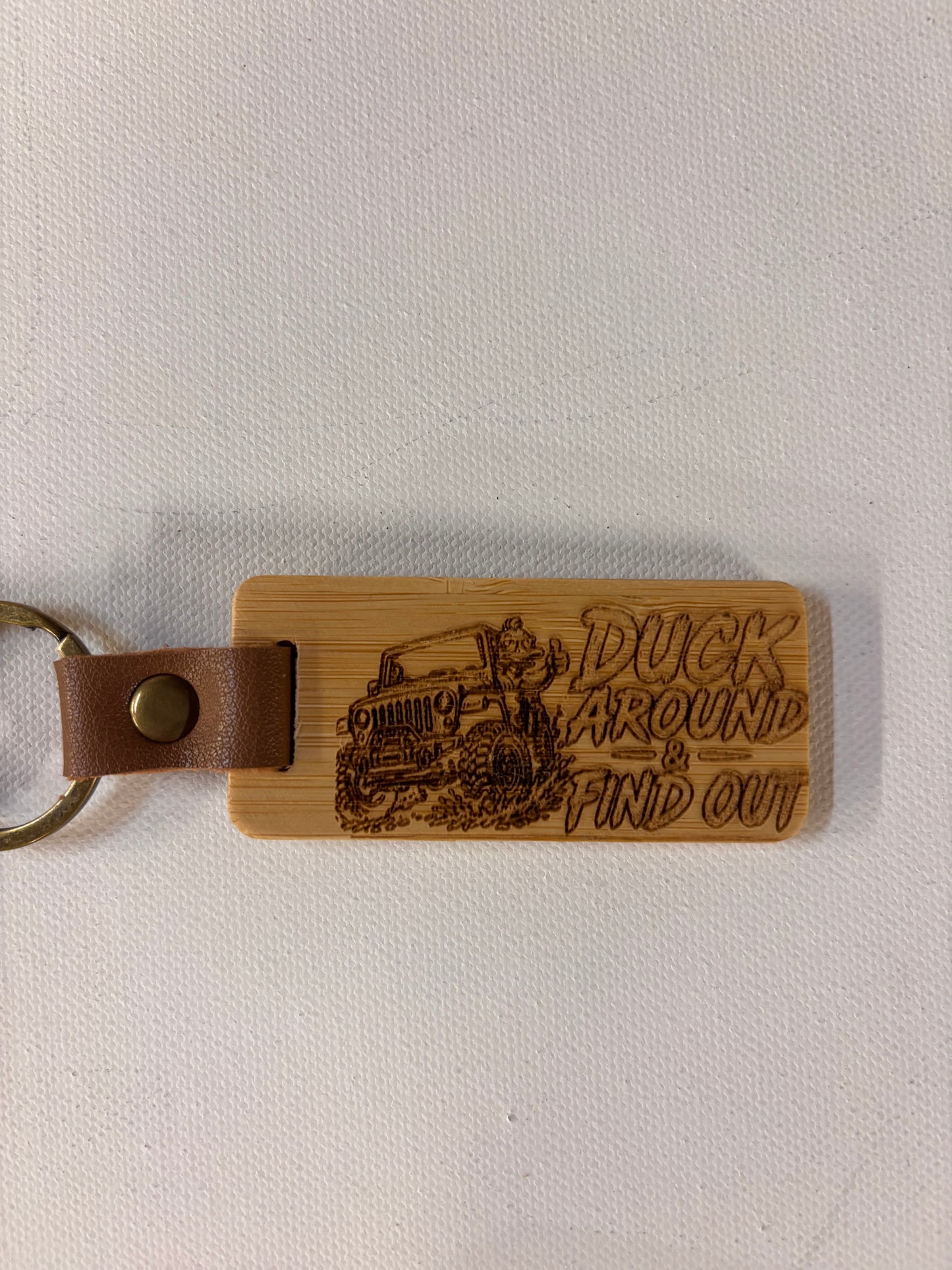 Wood Keychain Laser Engraved Off Road Lovers