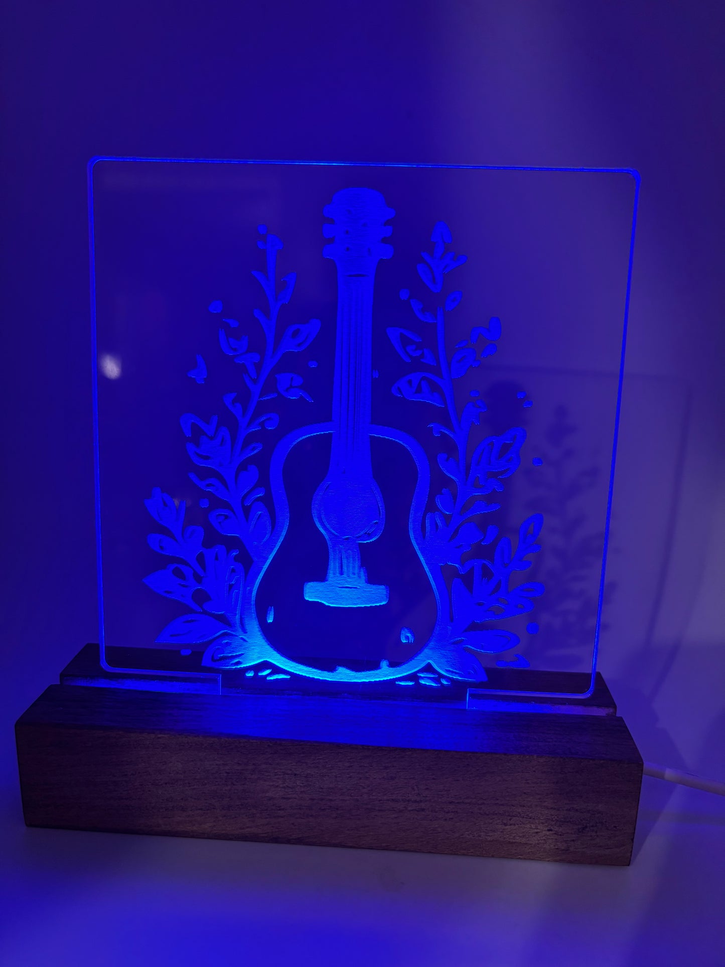 LED Acrylic Music Sign Guitar