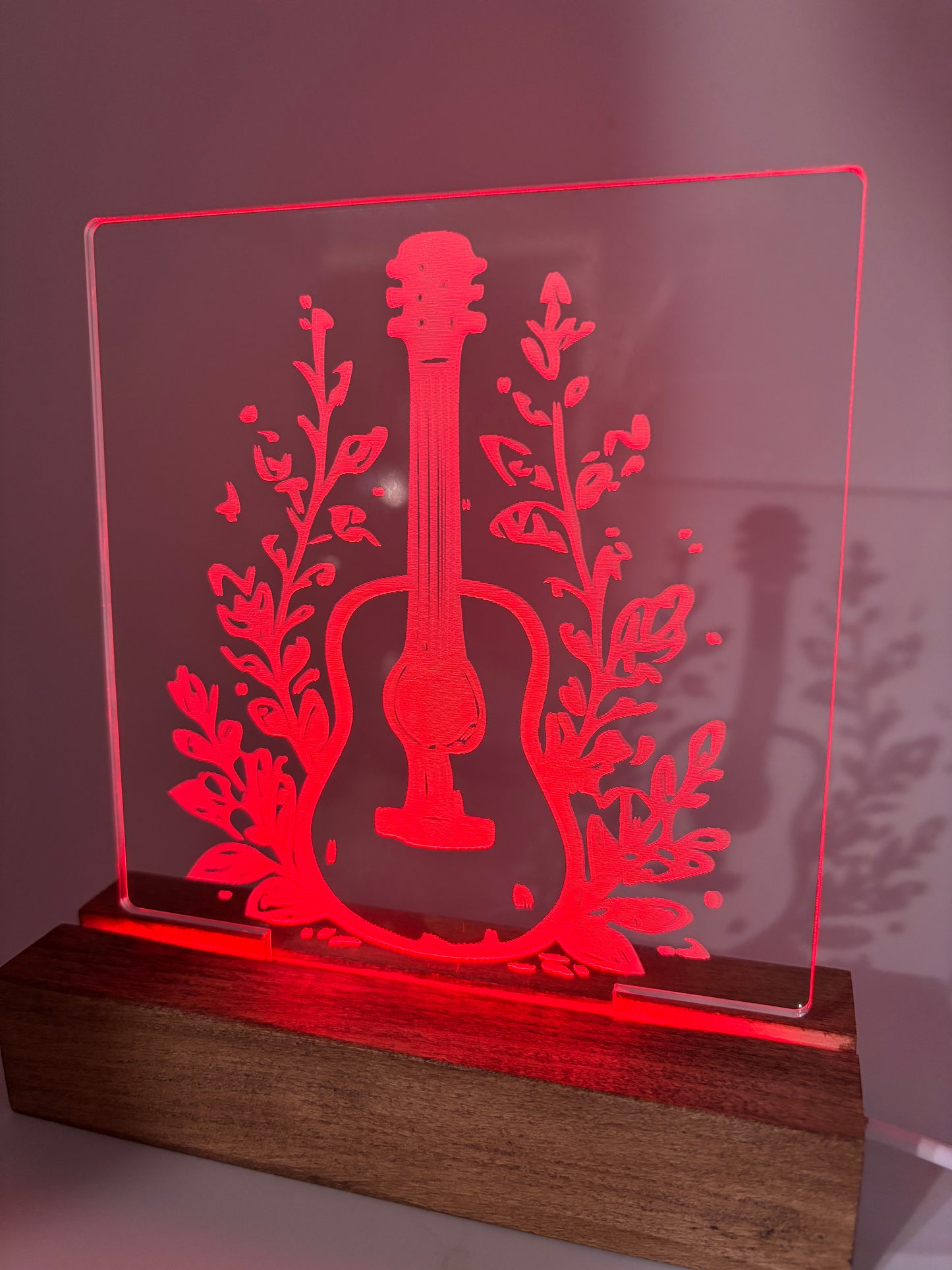 LED Acrylic Music Sign Guitar