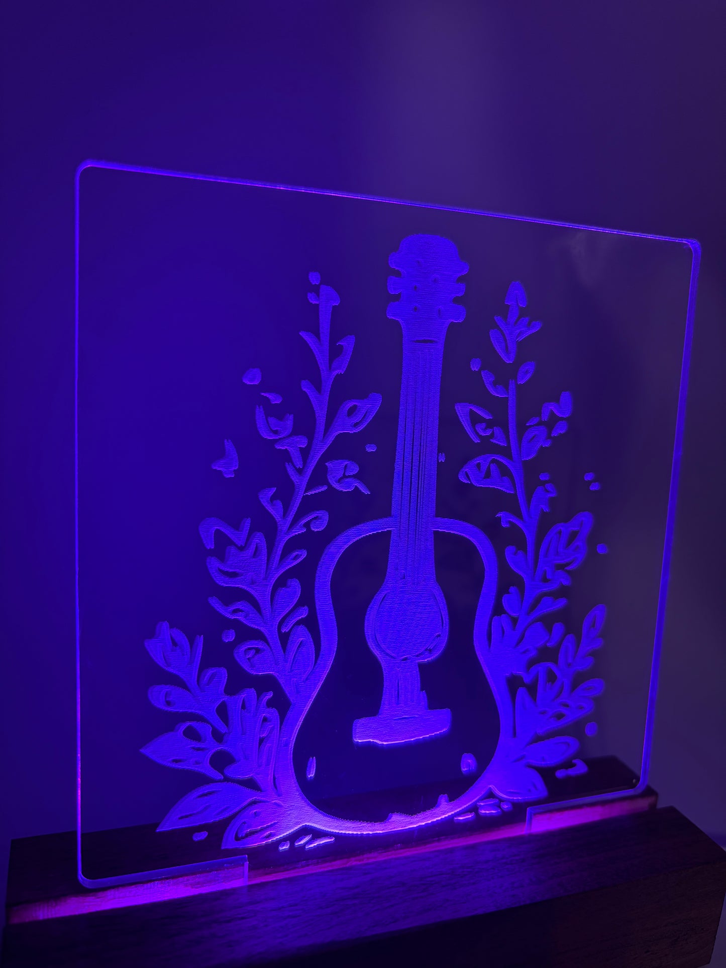 LED Acrylic Music Sign Guitar