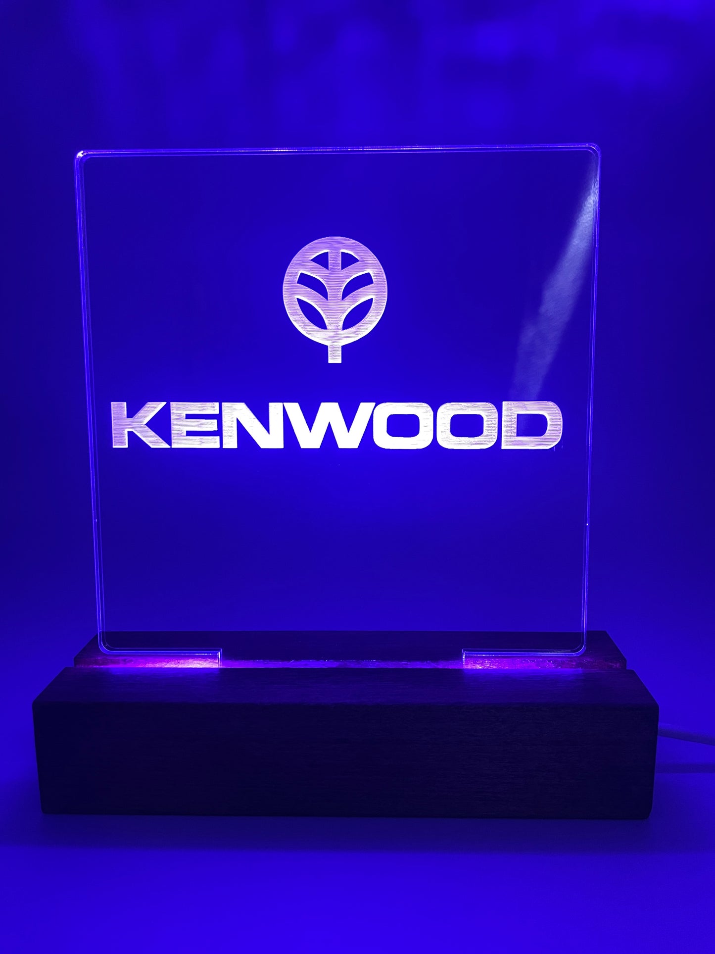 LED Music Lovers Sign Kenwood Acrylic Sign