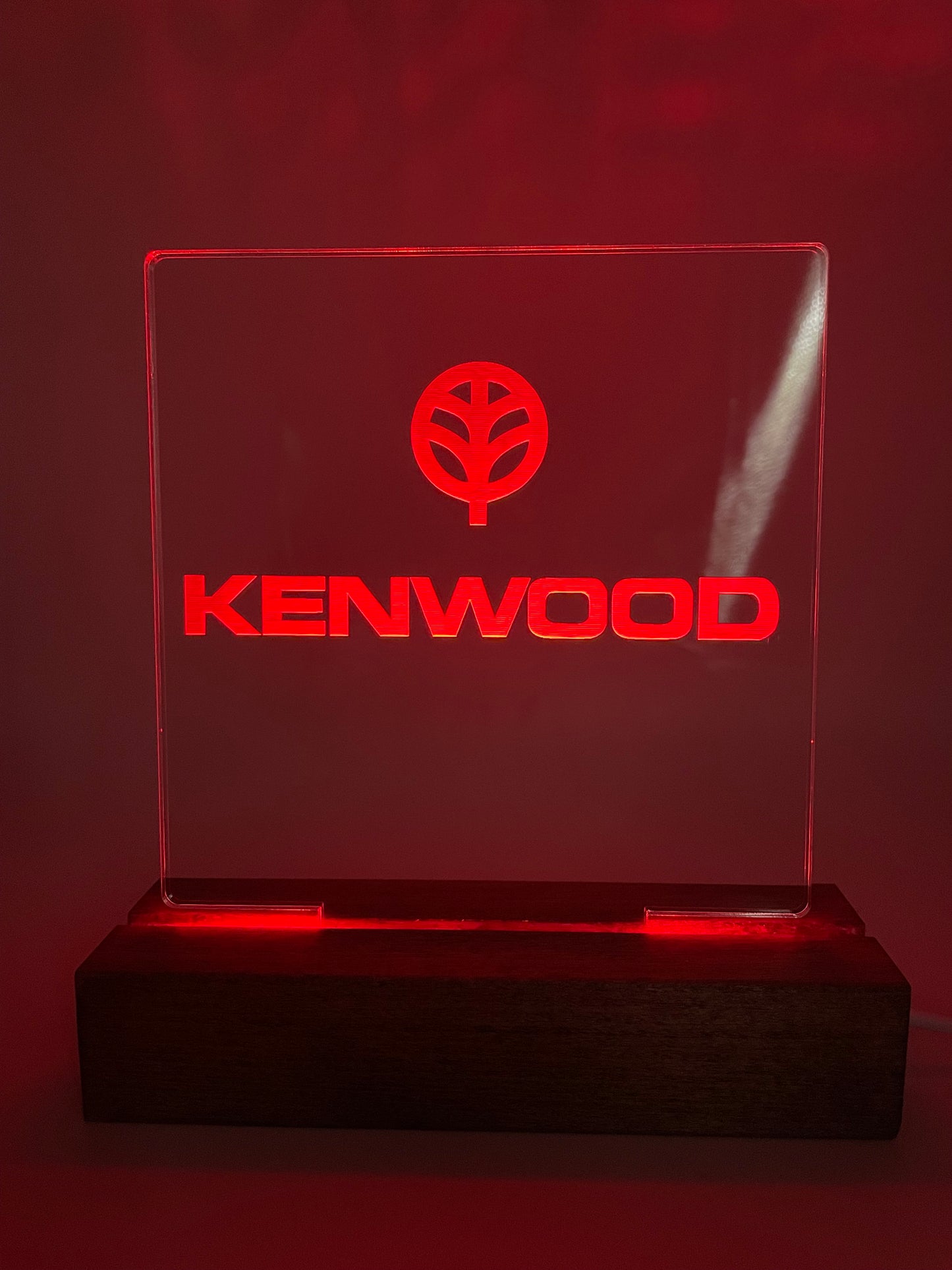 LED Music Lovers Sign Kenwood Acrylic Sign