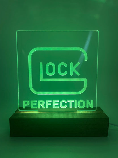 LED Firearm Collector Acrylic Sign Mancave Decoration