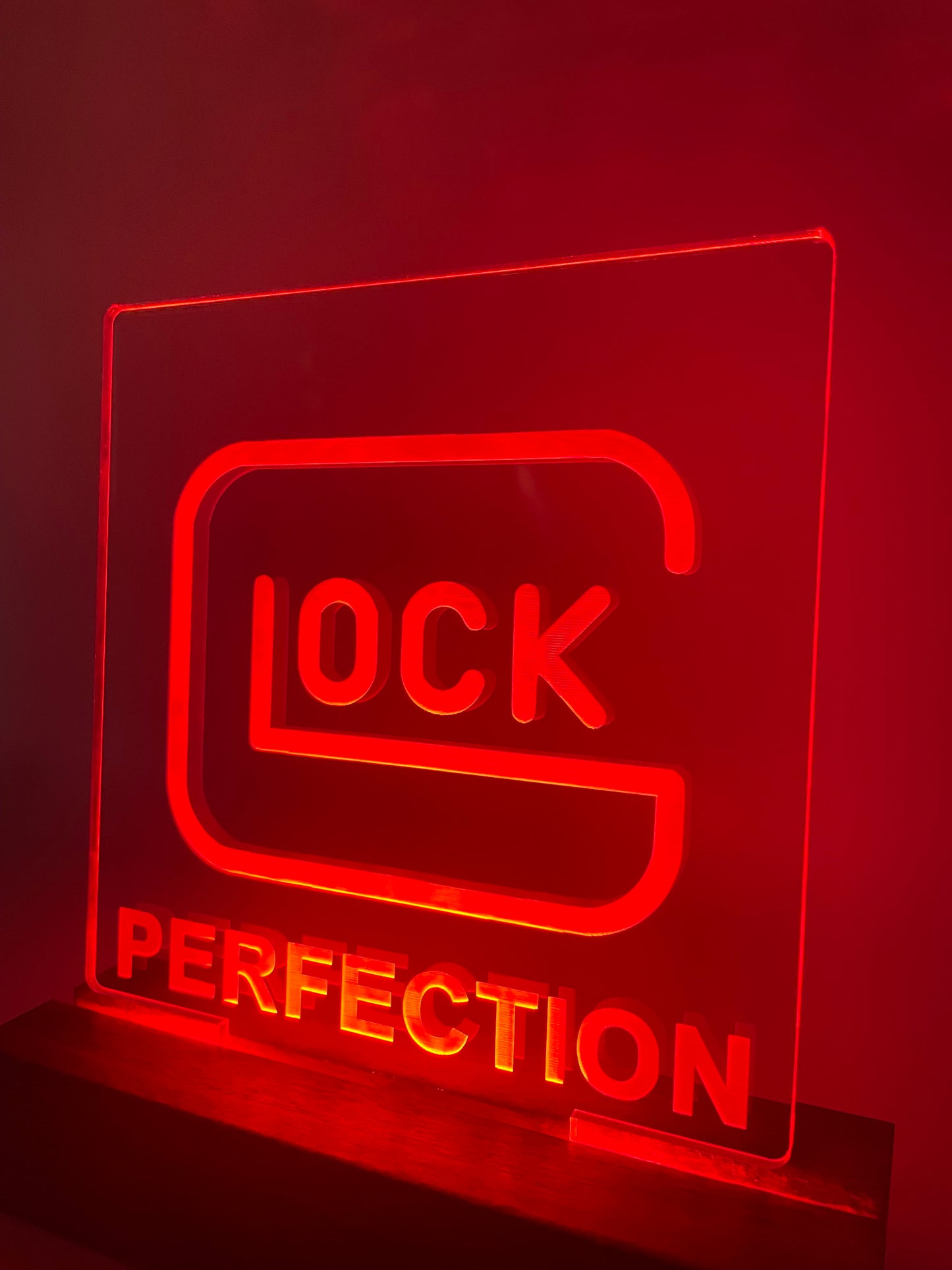 LED Firearm Collector Acrylic Sign Mancave Decoration