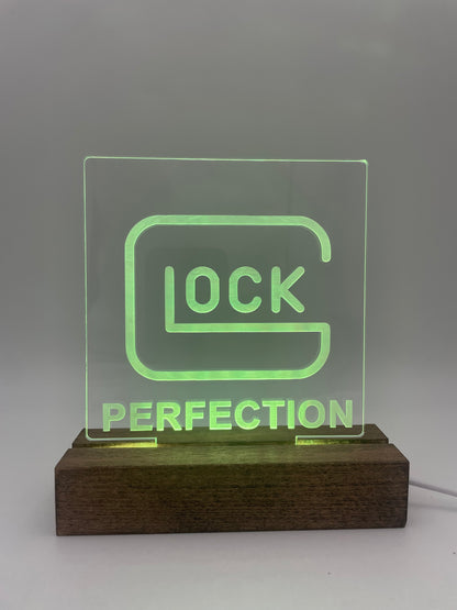 LED Firearm Collector Acrylic Sign Mancave Decoration