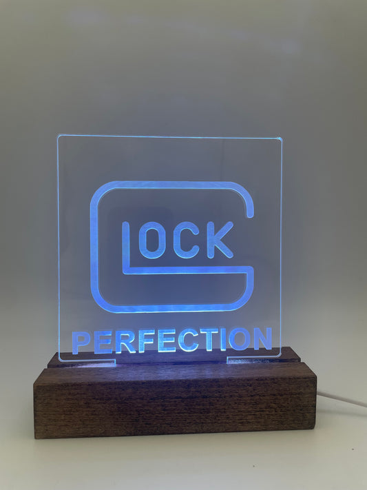 LED Firearm Collector Acrylic Sign Mancave Decoration