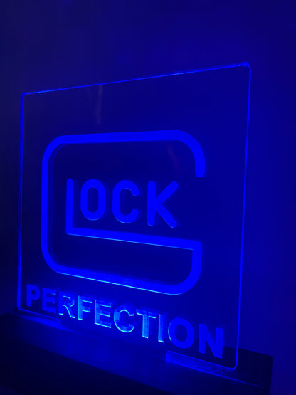 LED Firearm Collector Acrylic Sign Mancave Decoration