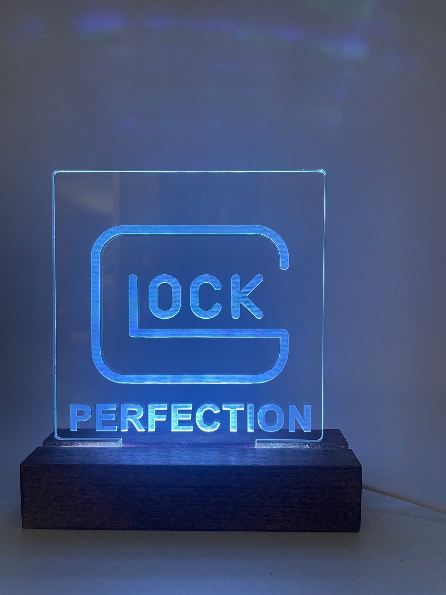 LED Firearm Collector Acrylic Sign Mancave Decoration