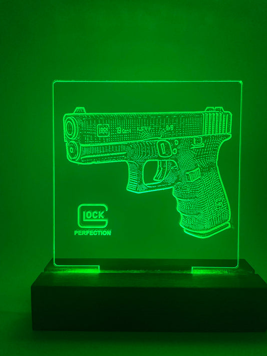 LED Acrylic Sign Firearm Collector Decoration