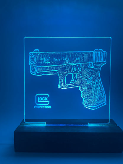 LED Acrylic Sign Firearm Collector Decoration