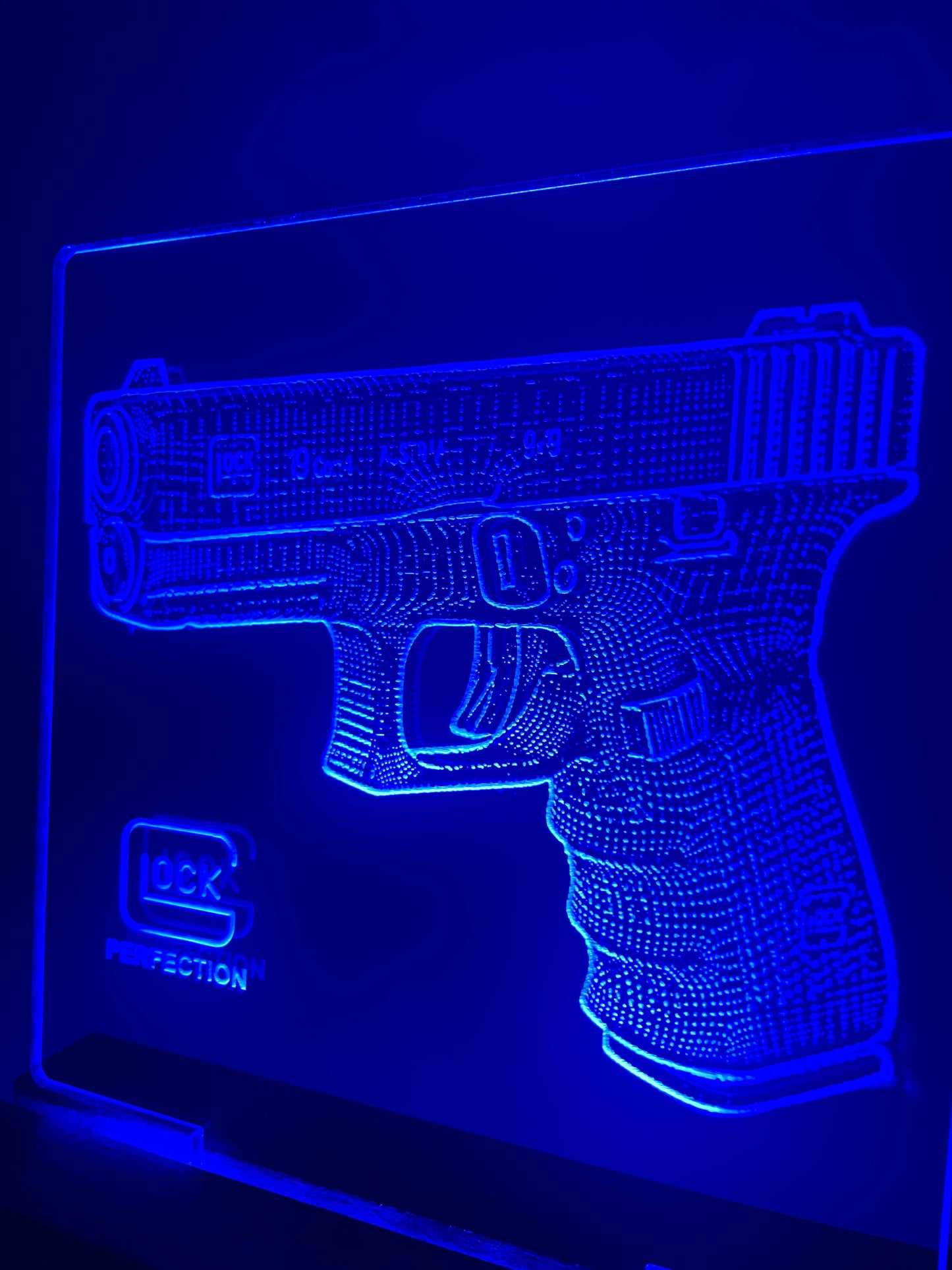 LED Acrylic Sign Firearm Collector Decoration