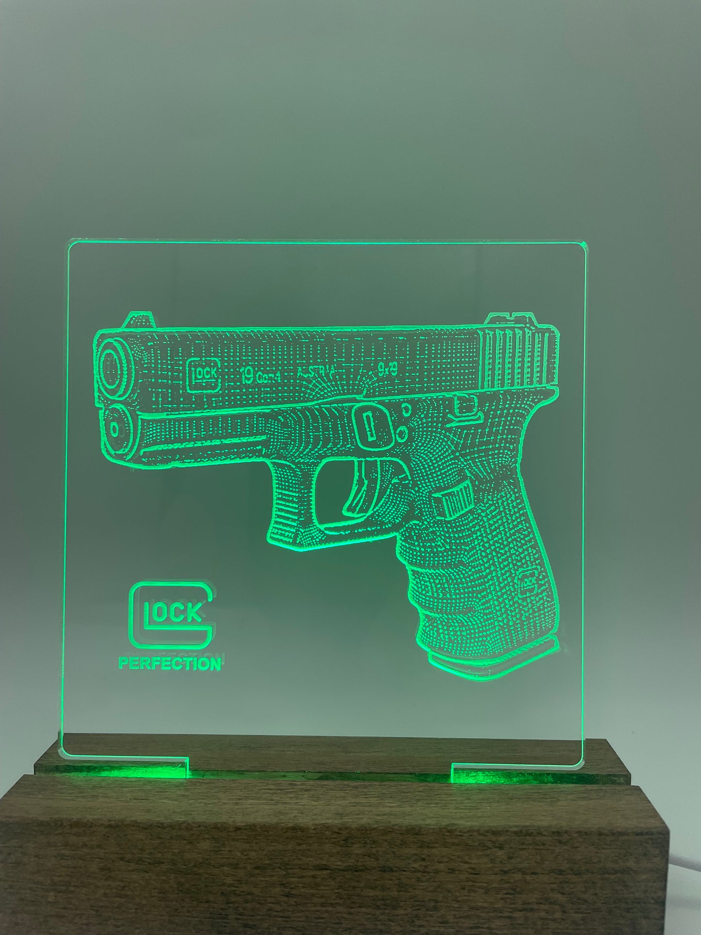 LED Acrylic Sign Firearm Collector Decoration