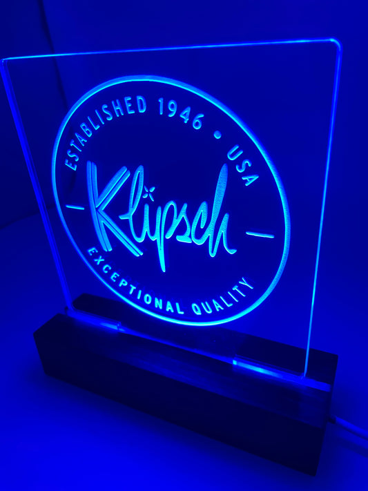 LED Music Sign Multi Colored Klipsch Lovers Sign
