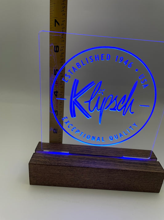 LED Music Sign Multi Colored Klipsch Lovers Sign