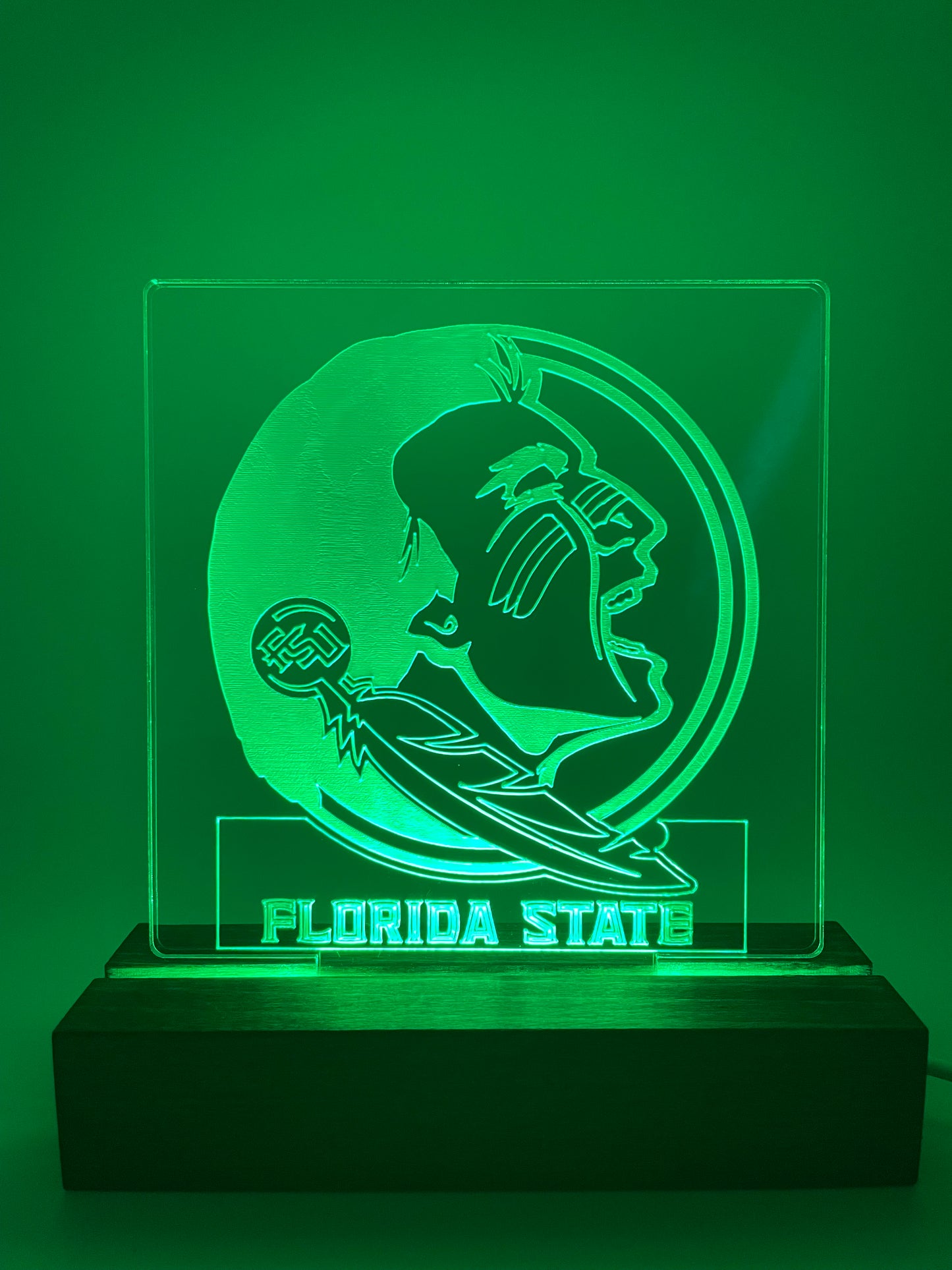Acrylic LED Lighted Sign Football College Decoration