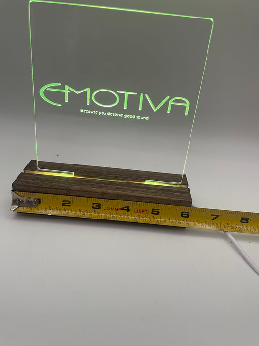 LED Acrylic Emotiva Music Sign for Music Room Decoration