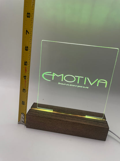 LED Acrylic Emotiva Music Sign for Music Room Decoration
