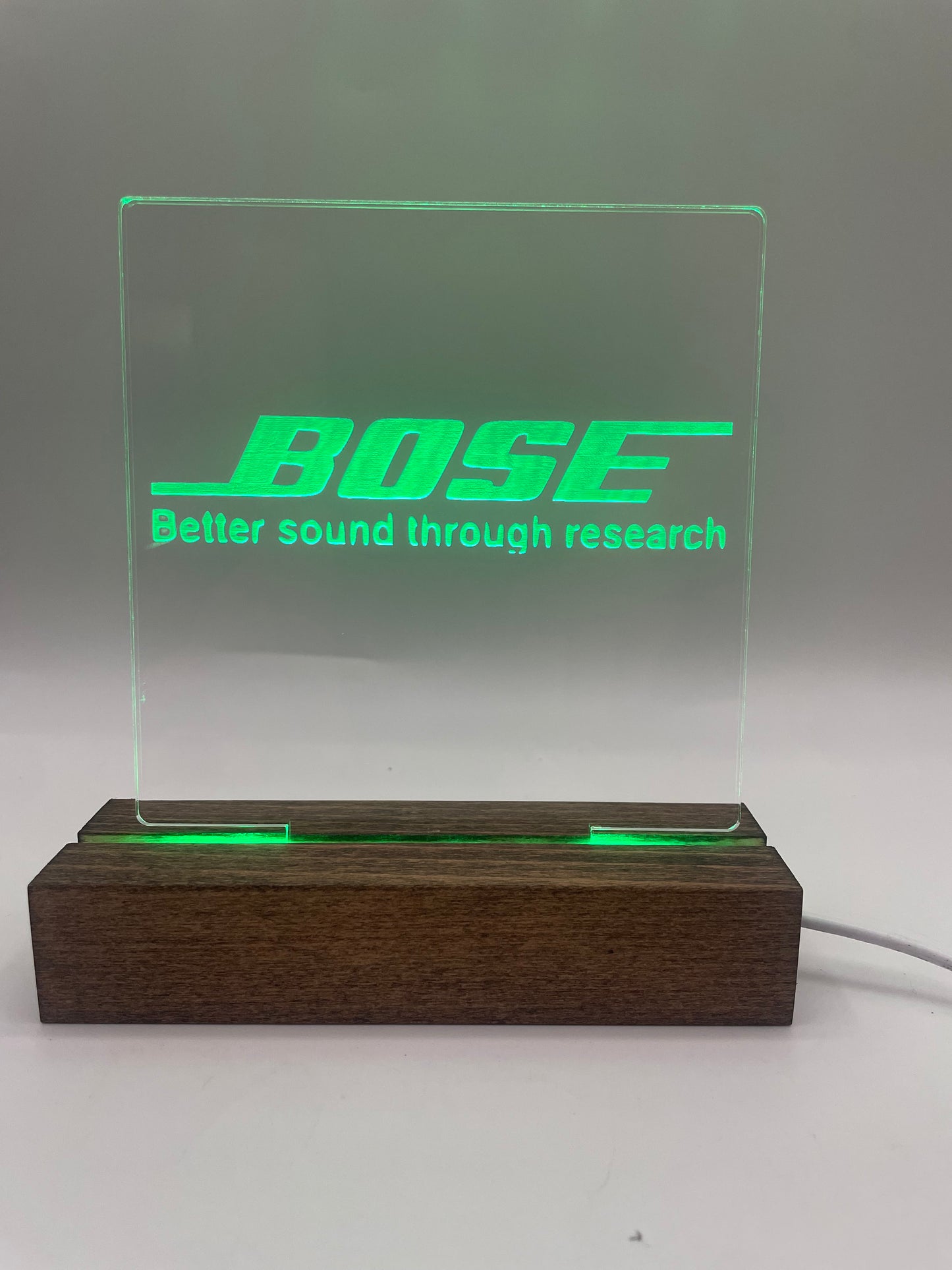 LED Acrylic Music Sign Bose Lover Room Decoration