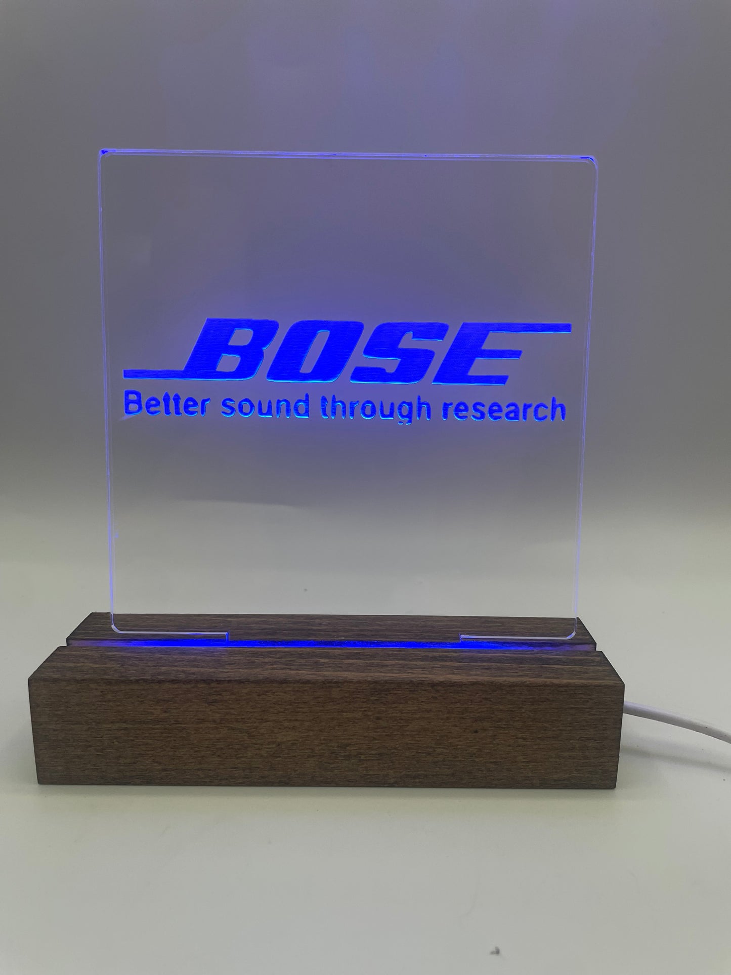 LED Acrylic Music Sign Bose Lover Room Decoration