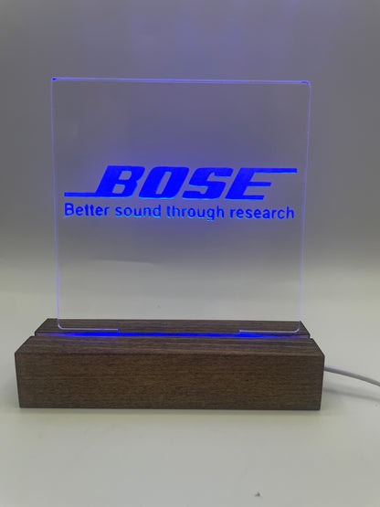 LED Acrylic Music Sign Bose Lover Room Decoration