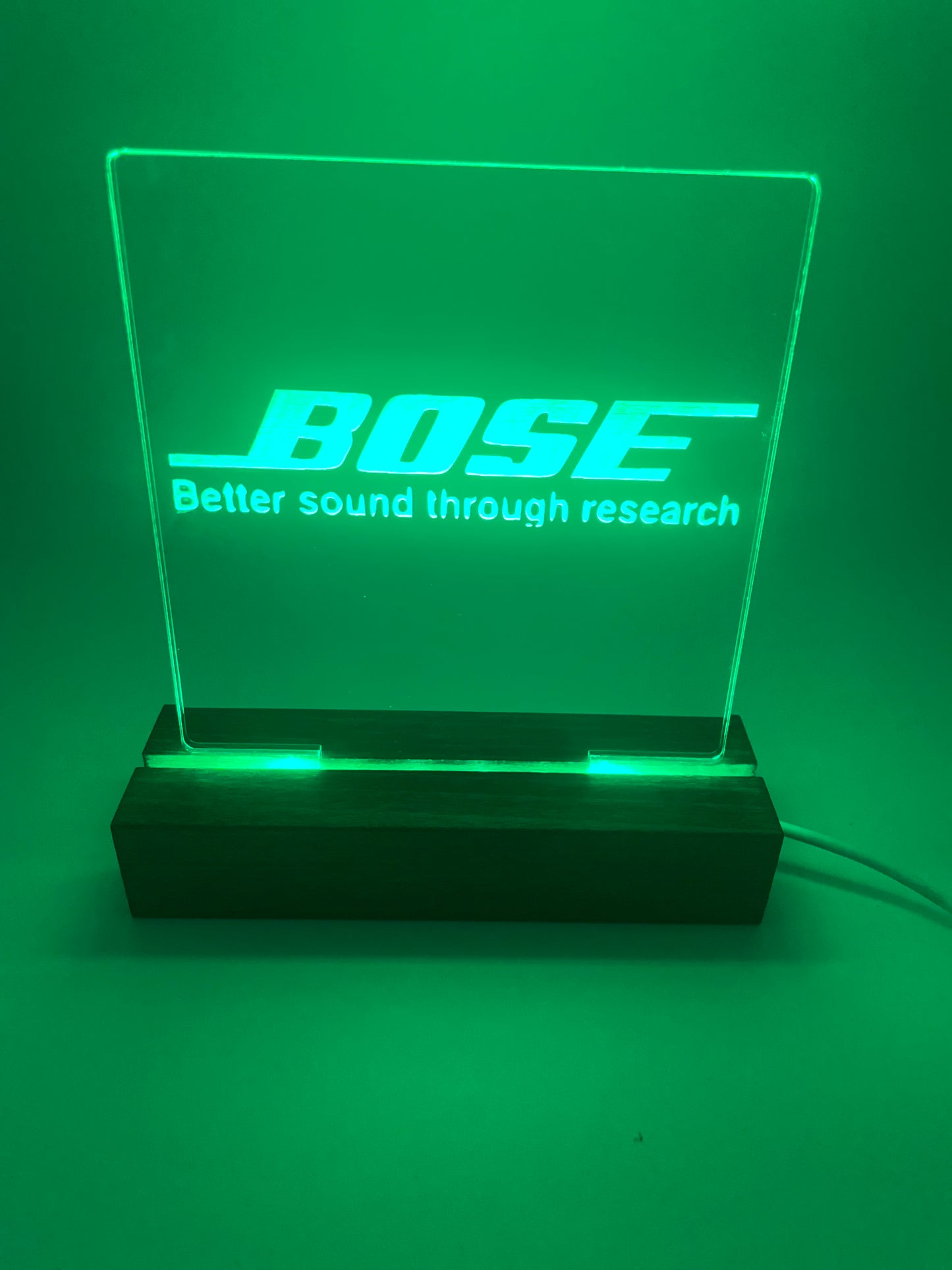 LED Acrylic Music Sign Bose Lover Room Decoration