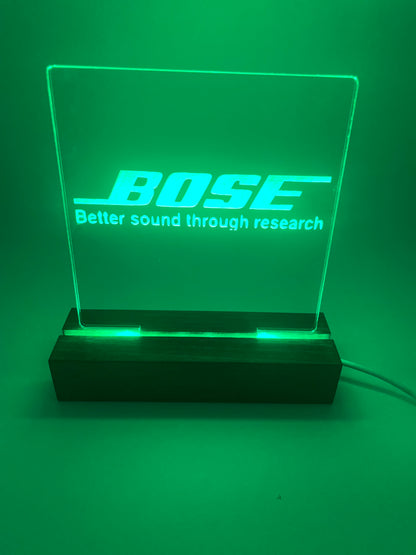 LED Acrylic Music Sign Bose Lover Room Decoration