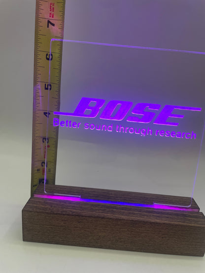 LED Acrylic Music Sign Bose Lover Room Decoration